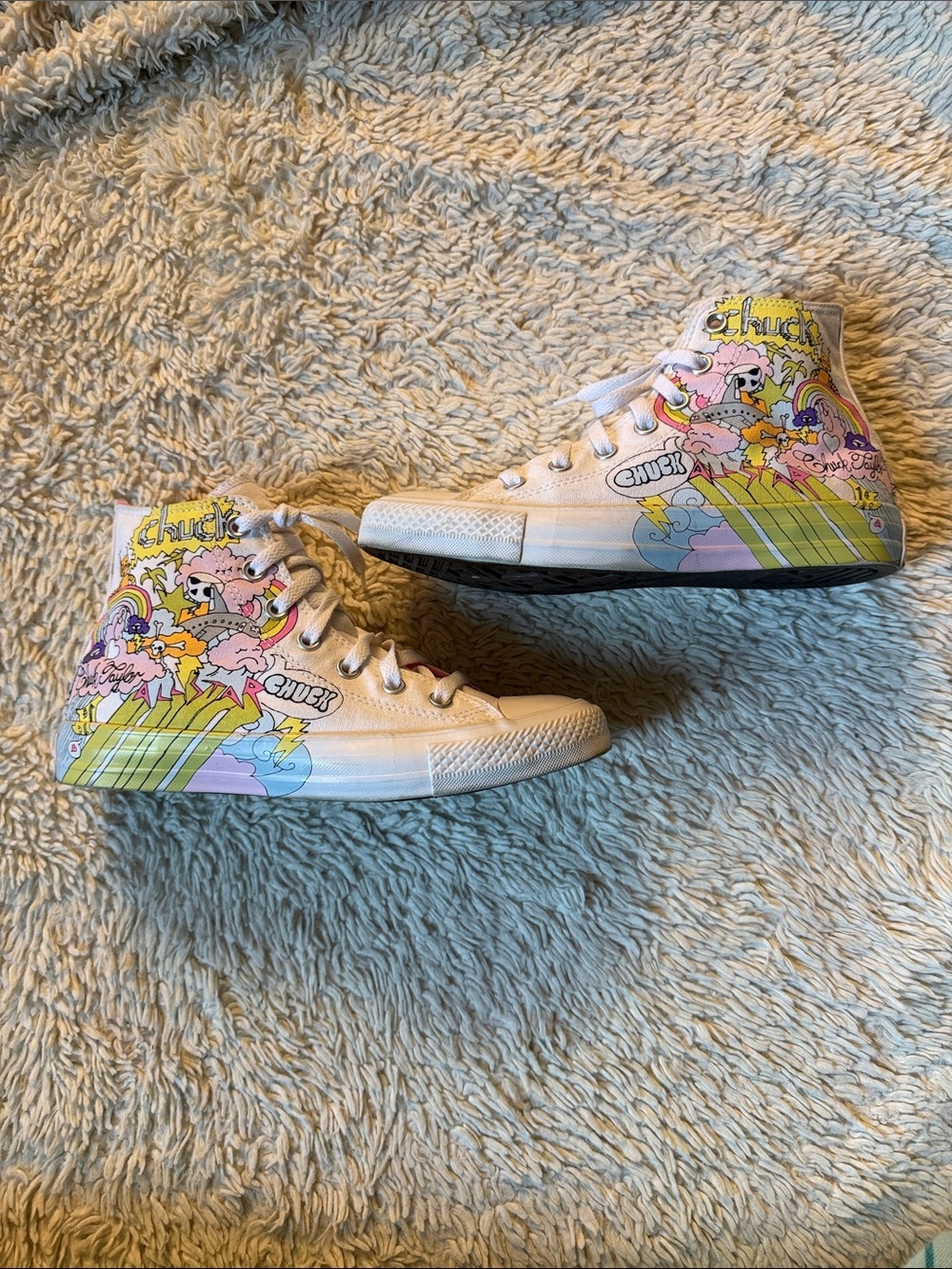 Converse Chuck Taylor All Star High Top Notebook Print Size 8women, 6Mens - Picture 3 of 12